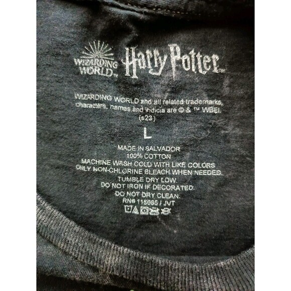 Harry Potter Deathly Hollows T-Shirt Women's Large Gray Short Sleeve - Picture 3 of 6